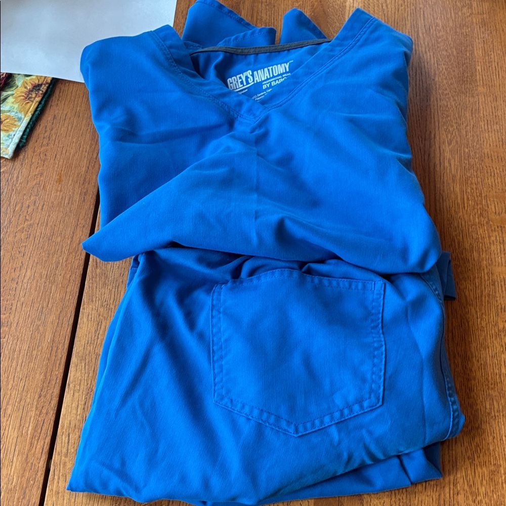Grey's Anatomy Blue Straight Leg Pants & Jumpsuit